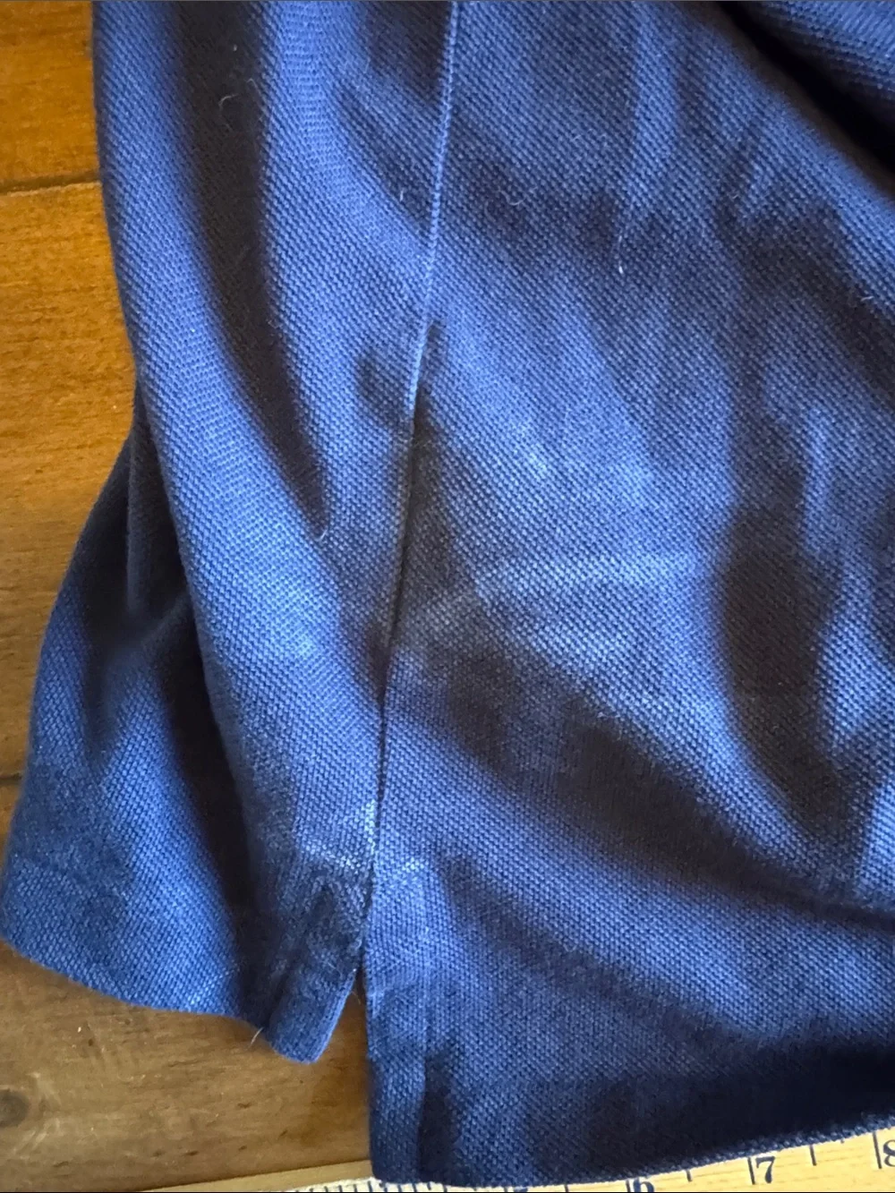 Ralph Lauren Navy Blue Polo Shirt with White Pony Logo.